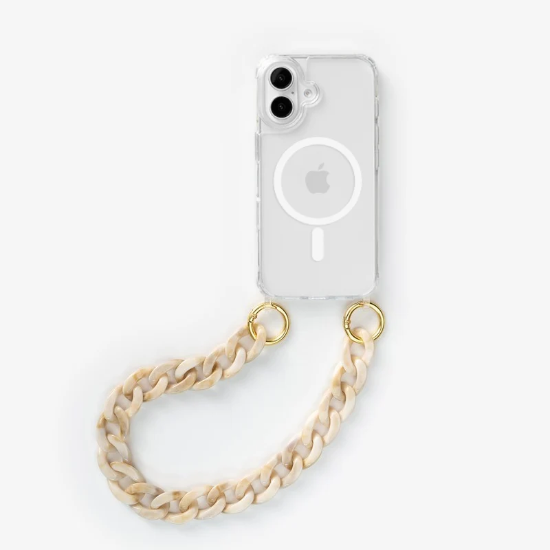 iPhone 17 Chaîne pour téléphone portable Transparent MagSafe