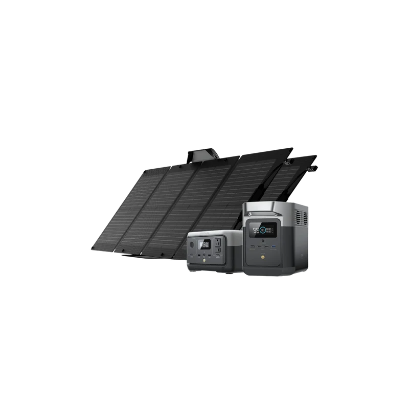 EcoFlow DELTA mini + EcoFlow RIVER 2 + 2 x 110W Portable Solar Panels