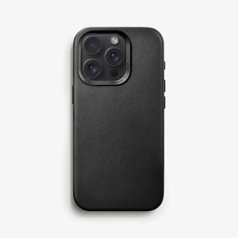 iPhone 15 Pro étui en cuir Vegan