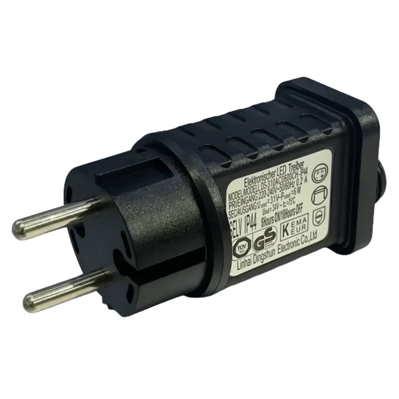 Adaptateur d'alimentation pour guirlande lumineuse LED 31V 6W IP44