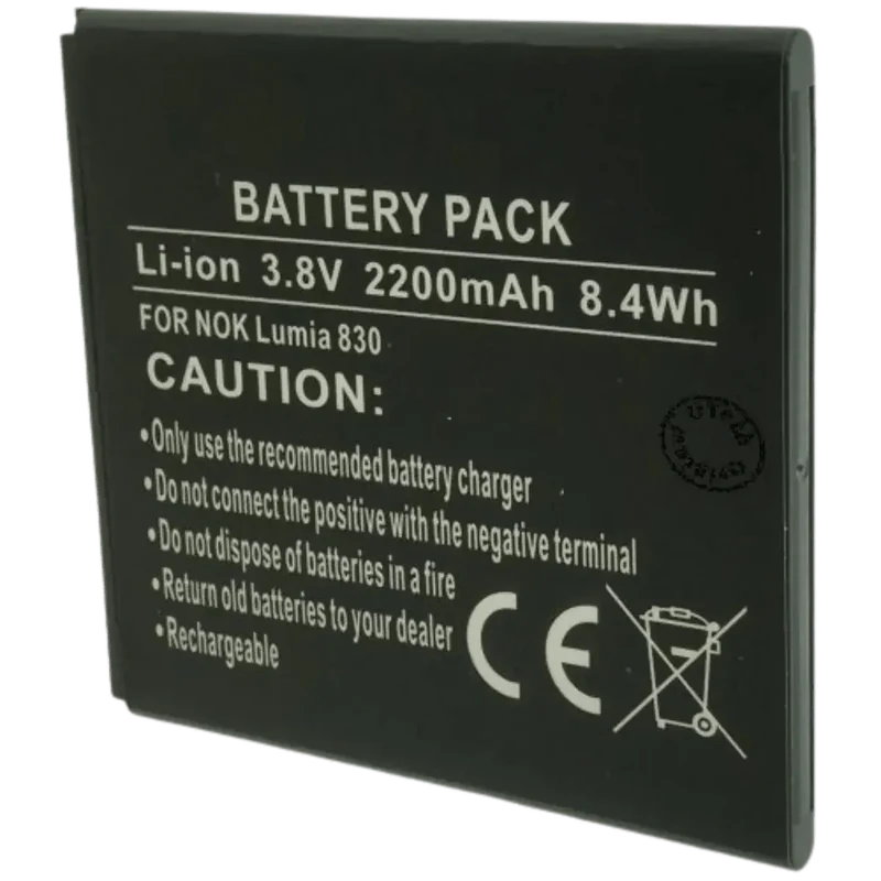 Batterie pour téléphone portable Nokia BV-L4A, 540, 830