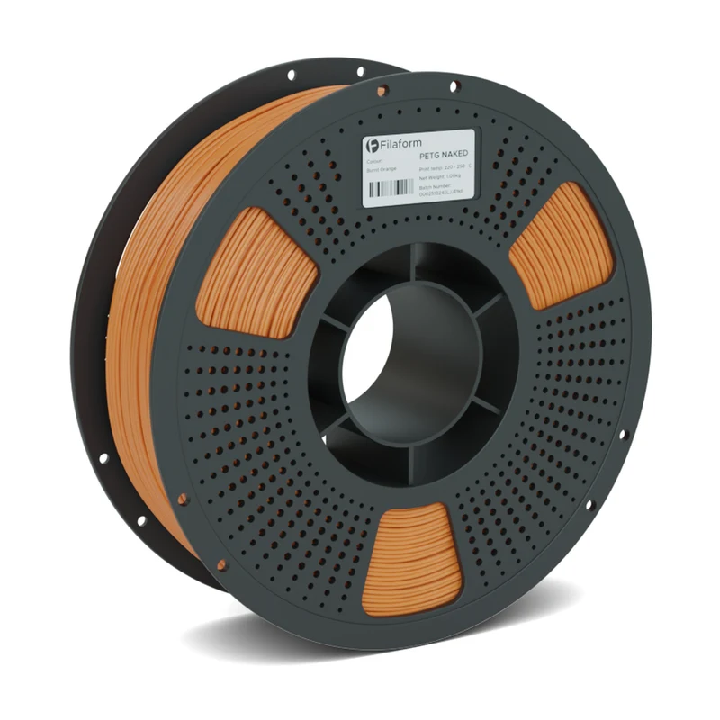 Filaform Naked PETG Matte 3D Printer Filament 1.75mm 1kg (Burnt Orange)