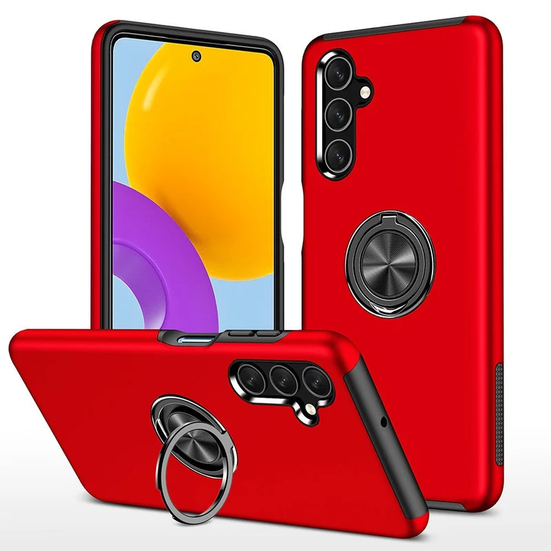 Redefine Magnetic Ring Holder Case for Samsung Galaxy A25 5G (Red)