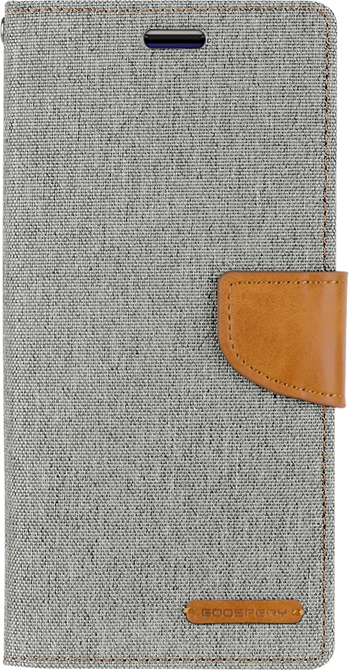Goospery Canvas Diary For iPhone 13 Pro - Grey