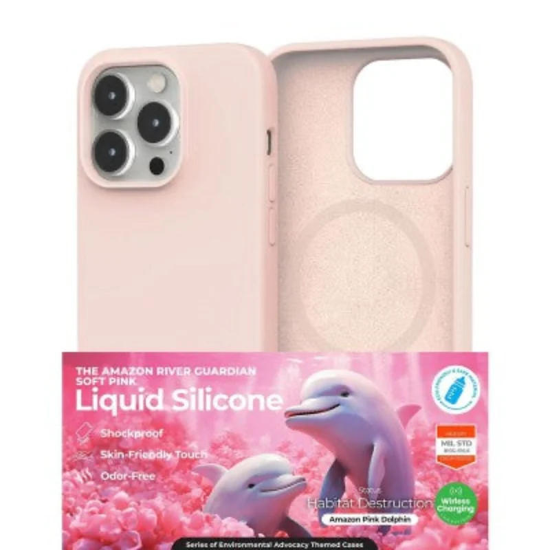 Redefine Liquid Silicone For iPhone 16 Pro Max - Pink