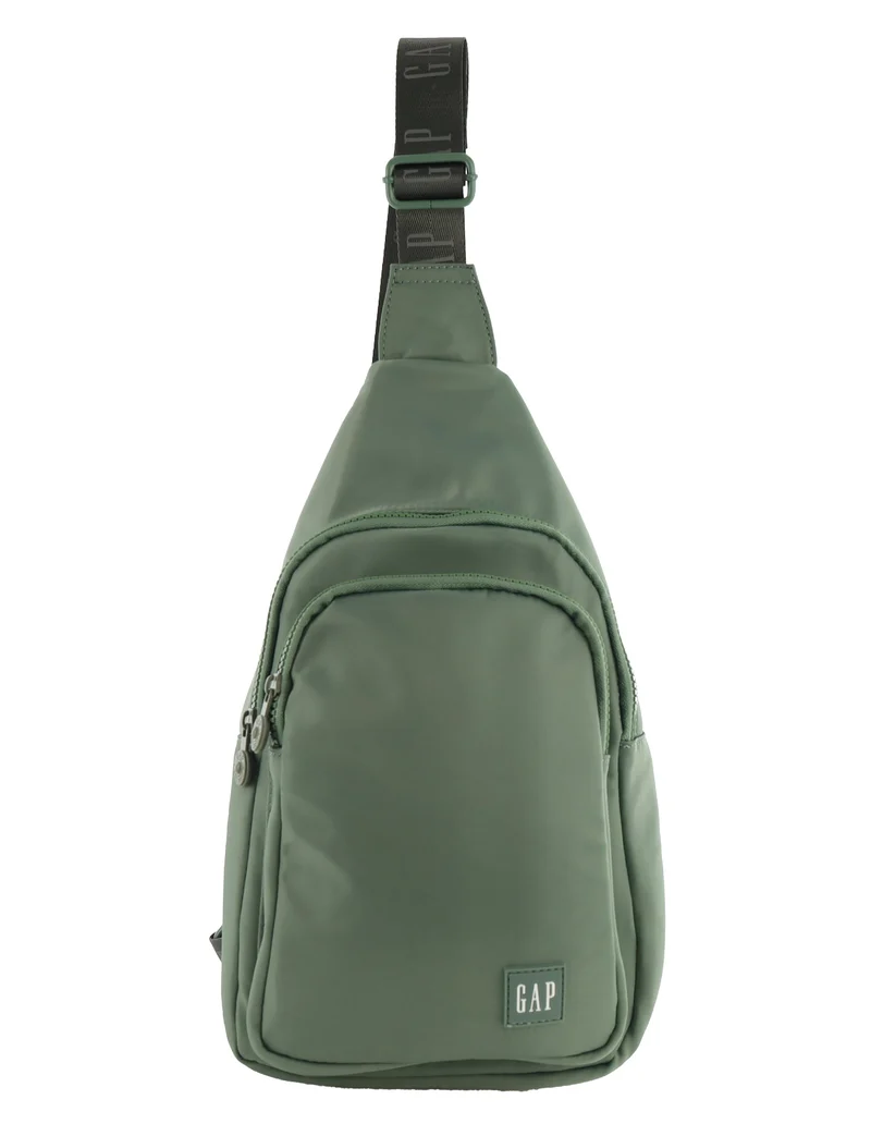 GAP Unisex Travel Nylon Crossbody/Sling Bag w/ Secure Zip 23x38cm Twig
